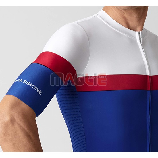 Maglia La Passione Manica Corta 2019 Bianco Rosso Blu - Clicca l'immagine per chiudere